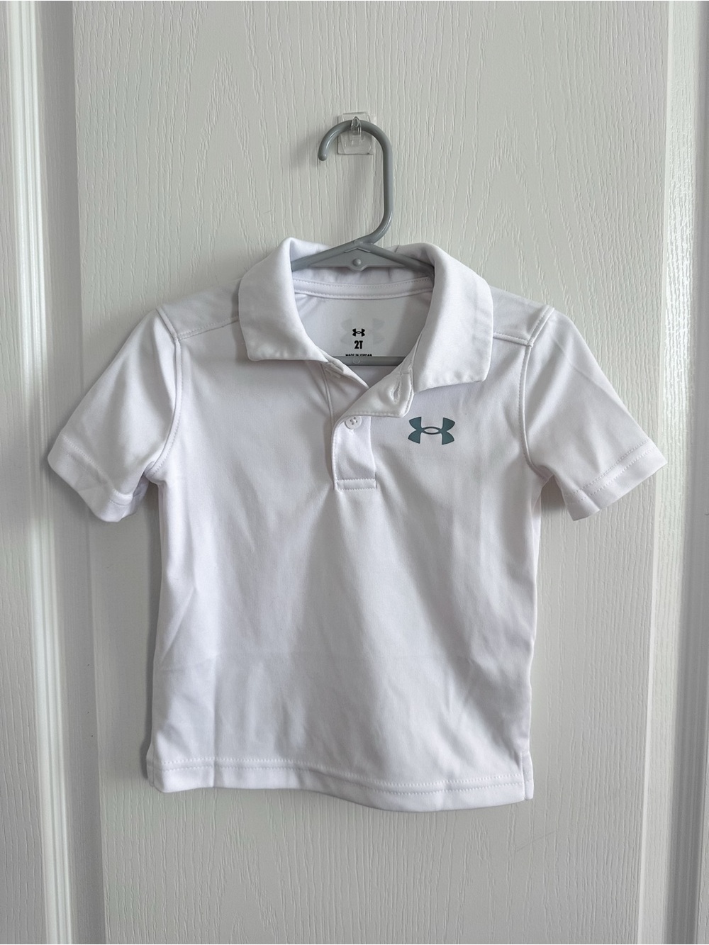 Toddler White Golf Under Armour Pollo
